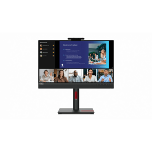 Monitor LED Lenovo ThinkVision T24v-30 23.8 inch FHD IPS 4 ms 75 Hz Webcam imagine