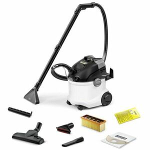 Aparat de curatat cu spray-extractie Karcher SE 5, 1000 W, capacitate rezervor apa curata 4 l, capacitate rezervor apa murdara 4 l, Alb imagine