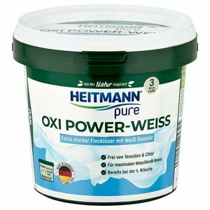 Pudra indepartat pete pentru rufe albe Heitmann Pure Oxi Power-Weiss, 500 g imagine