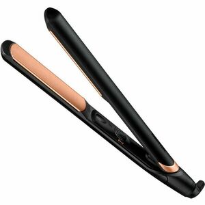 Placa de par BaByliss ST598E Bronze Shimmer, placi XL Nano-Quartz-Ceramice, 235 grade, Ionizare, Negru/Bronz imagine