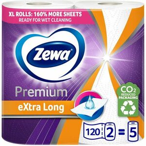 Prosoape de hartie Zewa Extra Long, 2 straturi, 2 role, 120 foi imagine