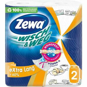 Prosoape de hartie Zewa Wisch&Weg Design, 2 straturi, 2 role, 72 foi imagine