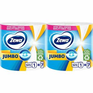 Pachet Prosoape de hartie Zewa Jumbo, 2 straturi, 2 role, 650 foi imagine