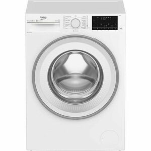 Masina de spalat rufe Beko B3WFU58415W, 8 kg, 1400 RPM, Recycled Tub, Homewiz, Clasa A, Motor Inverter, AddXtra, Hygiene+ cu SteamCure, AutoClean Detergent Drawer, Fast+, Alb imagine