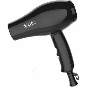 Uscator de par pentru calatorie Wahl 3402-0470, pliabil, 1000 W, dual voltage, 4 piese, 2 trepte de viteza, negru imagine