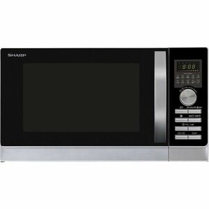 Cuptor cu microunde Sharp R843INW, 25 l, 900 W, Convectie, Digital, Inox imagine