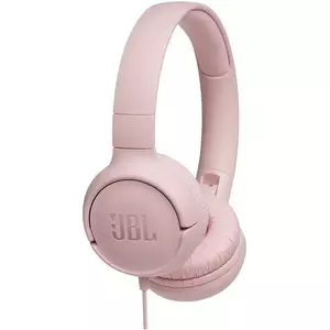 Casti On Ear JBL Tune 500, Cu fir, Roz imagine