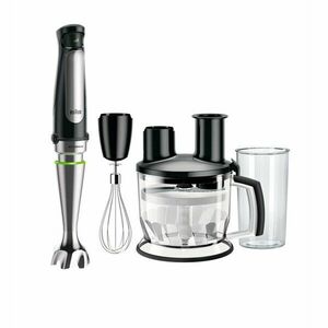 Mixer vertical Braun Multiquick 7 MQ7075X, 1000 W, Pahar 0.6l, Procesor 1.5l, Easy SmartSpeed, EasyClick Plus, Negru Premium imagine