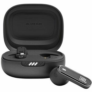 Casti in-ear true wireless JBL Live Flex, Noise Cancelling, Bluetooth 5.3, Touch Control, IP54, Dual Connect Multi Point, Negru imagine