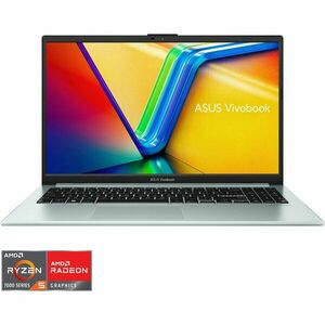 Laptop ASUS VivoBook Go 15 E1504FA cu procesor AMD Ryzen™ 5 7520U pana la 4.30 GHz, 15.6, Full HD, IPS, 8GB, 512GB M.2 NVMe™ PCIe® 3.0 SSD, AMD Radeon™ Graphics, No OS imagine