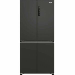 Side by Side Haier HCR3818ENPT, No Frost, 467 l, H 182 cm, Clasa E, negru imagine