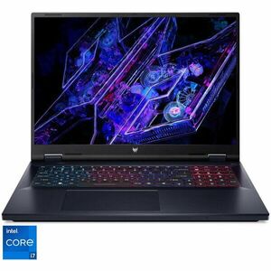 Laptop Acer Predator Helios Neo 18 PHN18-71-733P cu procesor Intel® Core™ i7-14700HX pana la 5.5GHz, 18'', WQXGA IPS, 165Hz, 16GB DDR5 RAM, 1TB SSD, NVIDIA® GeForce RTX™ 4070 8 GB GDDR6, No OS, Abyssal Black imagine