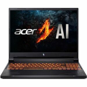 Laptop Acer Nitro V16 ANV16-41-R81P cu procesor AMD Ryzen™ 5 8645HS pana la 5GHz, 16'', WUXGA IPS 165Hz, 16GB DDR5 RAM, 1TB SSD, NVIDIA® GeForce RTX™ 4060, No OS, Obsidian Black imagine