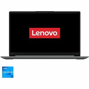 Laptop Lenovo IdeaPad 1 15IJL7 cu procesor Intel® Celeron® N4500 pana la 2.8GHz, 15.6 Full HD, 4GB DDR4, 256GB SSD, Intel® UHD Graphics, No OS, Cloud Grey imagine