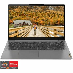 Laptop Lenovo IdeaPad 3 17ALC6 cu procesor AMD Ryzen™ 5 5500U pana la 4.0GHz, 17.3 HD+, 8GB DDR4, 512GB SSD, AMD Radeon™ Graphics, No OS, Arctic Grey imagine