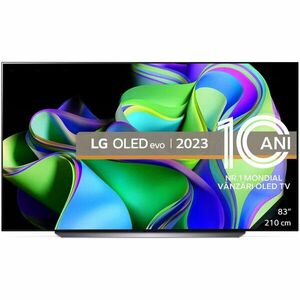 Televizor LG OLED evo 83C31LA, 210 cm, Smart, 4K Ultra HD, 100 Hz, Clasa F (Model 2023) imagine