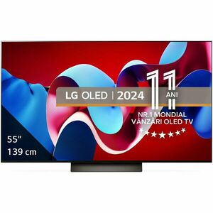 Televizor OLED LG evo 55C41LA, 139 cm, Smart, 4K Ultra HD, 100 Hz, Clasa G (Model 2024) imagine