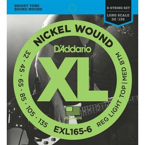 D'Addario EXL165-6 Set de 6 corzi pentru bas imagine