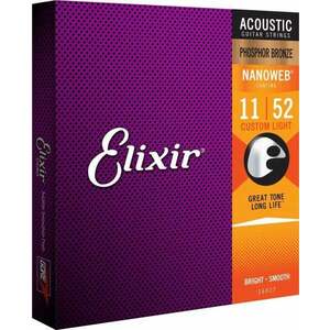 Elixir 16027 Nanoweb 11-52 Corzi chitare acustice imagine