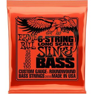 Ernie Ball 2838 Slinky Set de 6 corzi pentru bas imagine