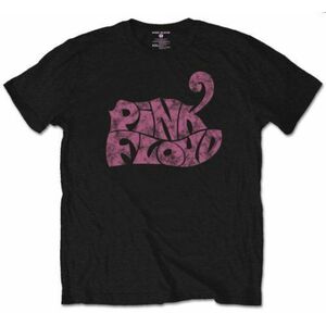 Pink Floyd Tricou Swirl Logo Unisex Black M imagine