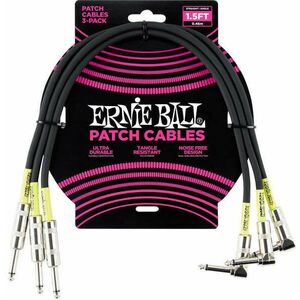 Ernie Ball P06076 45 cm Drept - Oblic Cablu patch imagine