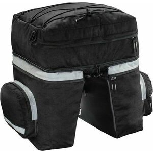 Hama Bicycle Pannier 3 Parts Geantă dublă de călătorie pentru bicicletă Black 40 L imagine