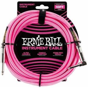 Ernie Ball P06078-EB 3 m Drept - Oblic Cablu de instrument imagine