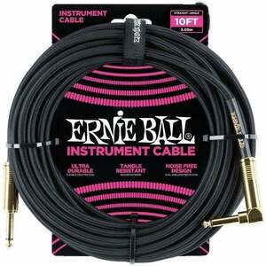 Ernie Ball P06081-EB 3 m Drept - Oblic Cablu de instrument imagine