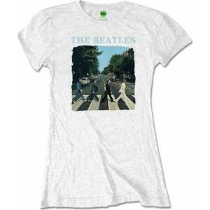 The Beatles Tricou Abbey Road & Logo White S imagine