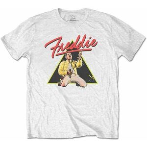 Freddie Mercury Tricou Triangle White XL imagine