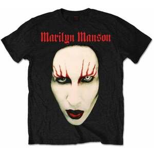 Marilyn Manson Tricou Red Lips Unisex Black M imagine