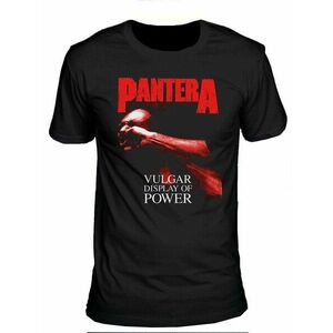 Pantera Tricou Red Vulgar Unisex Black L imagine