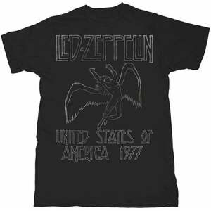 Led Zeppelin Tricou Usa 1977 Black M imagine