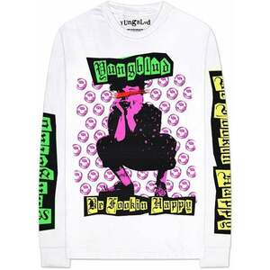 Yungblud Tricou Unisex Long Sleeved Tee Punker (Arm & Back Print) White M imagine