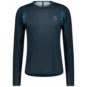 Scott Shirt Trail Run Midnight Blue/Atlantic Blue L Tricou cu mânecă lungă pentru alergare imagine