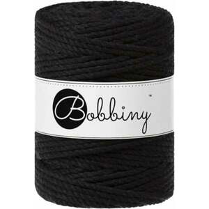 Bobbiny 3PLY Macrame Rope 5 mm 100 m Black Șnur imagine