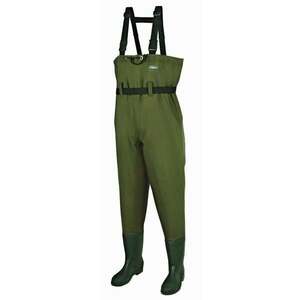 DAM Hydroforce Nylon Taslan Chest Wader Bootfoot Verde 44-XL Cizmă piept, Cizmă șold, Salopetă imagine