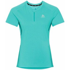 Odlo Axalp Trail Half-Zip Jaded S Tricou cu mânecă scurtă pentru alergare imagine