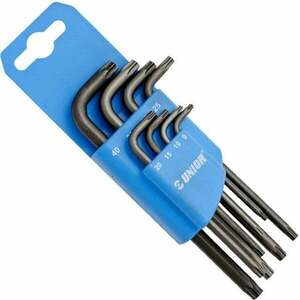 Unior Set Of Wrenches with TX Profile In Plastic Clip T9 - T40 Cheie imagine