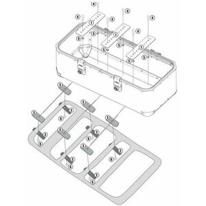 Givi OBK110KIT Universal Fitting Kit for Mounting OBK110A imagine