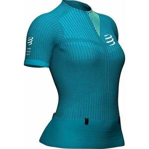 Compressport Trail Postural SS Top W Enamel/Paradise Green L Tricou cu mânecă scurtă pentru alergare imagine