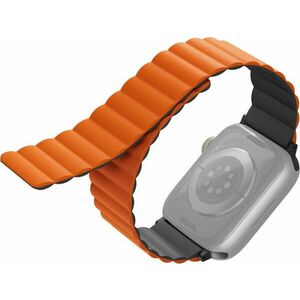 Uniq Revix Reversible Magnetic Charcoal/Orange 45 mm-44 mm-42 mm Curea imagine