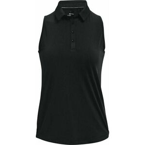 Under Armour Zinger Womens Sleeveless Black/Metallic Silver L Tricou polo imagine