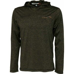 Savage Gear Hanorac Fighter Stretch Hoodie Burnt Olive Melange S imagine