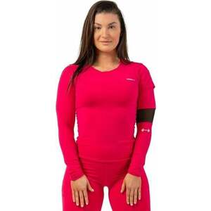 Nebbia Long Sleeve Smart Pocket Sporty Top Pink M Tricouri de fitness imagine