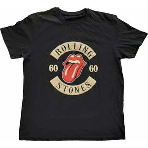 The Rolling Stones Tricou 60 Biker Tongue Black L imagine