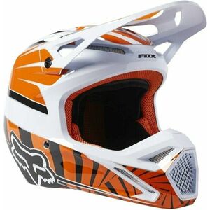 FOX V1 Goat Dot/Ece Helmet Orange Flame XL Casca imagine