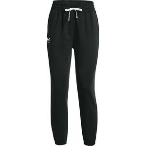 Under Armour Women's UA Rival Terry Black/White M Pantaloni de alergare / jambiere imagine