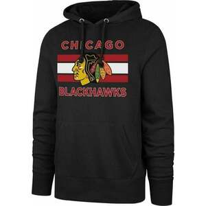 Chicago Blackhawks NHL Burnside Pullover Hoodie Jet Black S Hanorac imagine